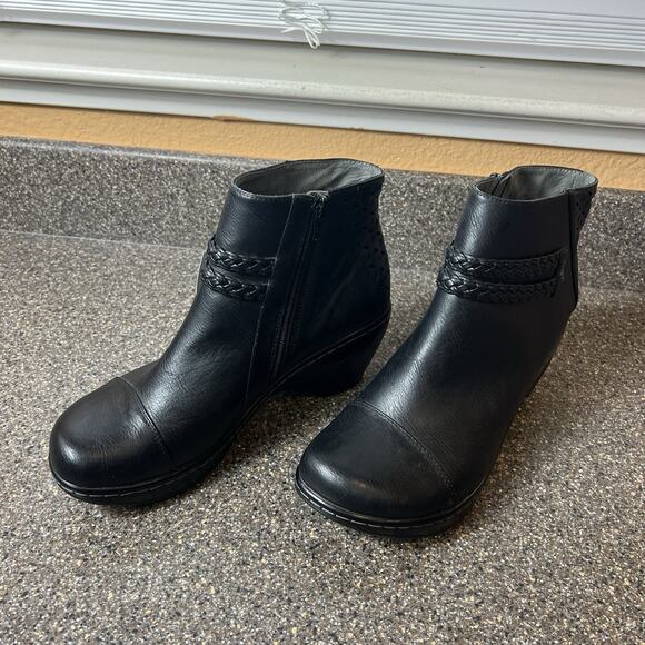 Jambu Designs JBU Ankle Bootie Womens Sz 9.5M Black Vegan/Textile Comfort Casual - Picture 2 of 10